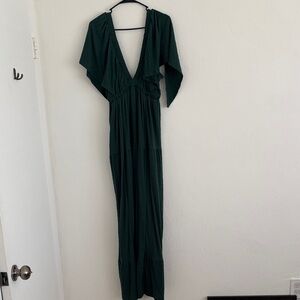 Free People Deep Green Maxi Dress